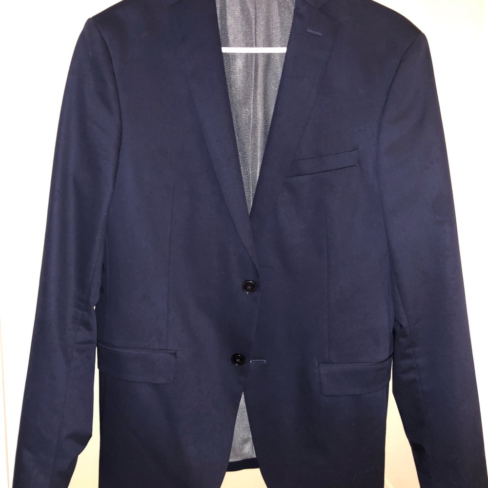 Mens Navy Suit Jacket- Sz 38R
